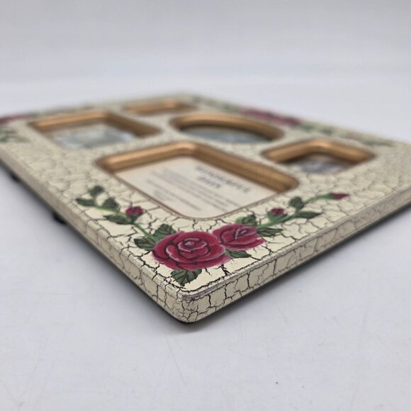 Vintage Multi-Photo Frame With Roses Shabby Chic Style by Anister Gifts - Picture 9 of 10